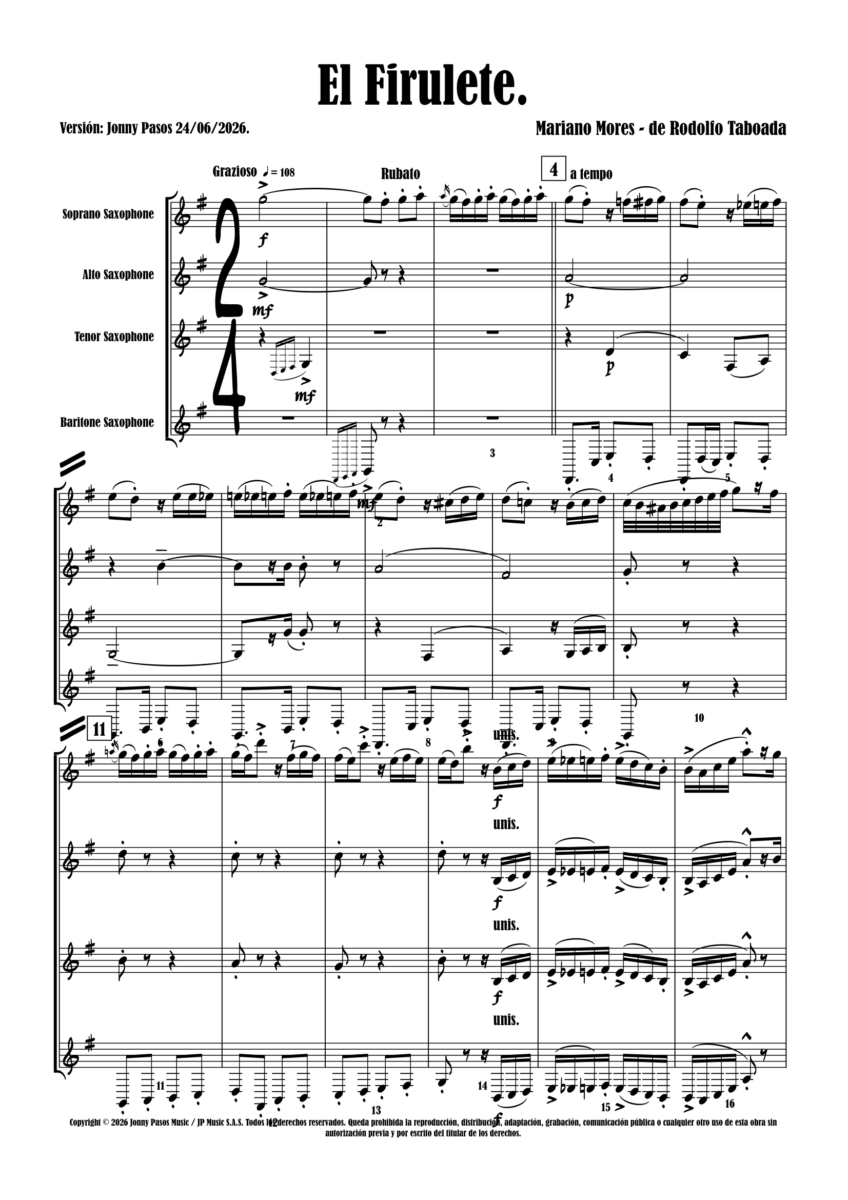 El Firulete (Saxofones)