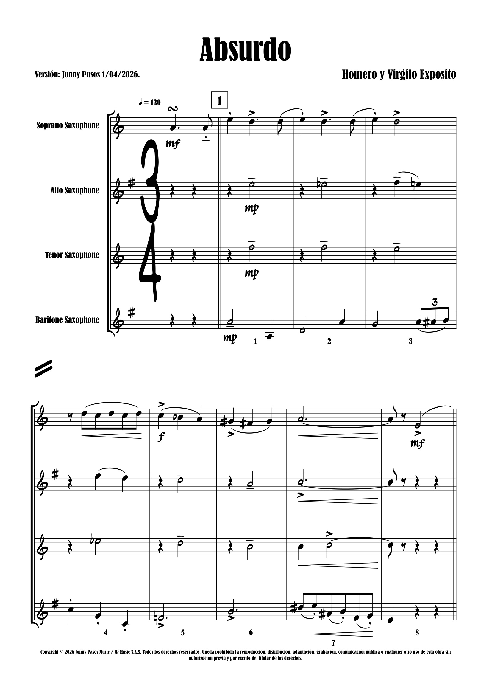 Absurdo (Saxofones)